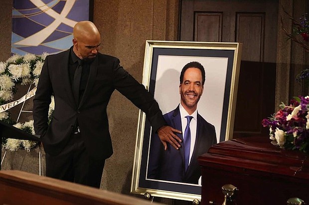 Malcolm Winters (Shemar Moore) returns home to attend Neil's funeral on "The Young & the Restless."