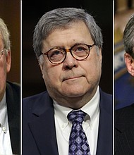 William Barr said in a 1998 interview that he was "disturbed" that Attorney General Janet Reno had not defended independent counsel Ken Starr from "spin control," "hatchet jobs" and "ad hominem attacks."
