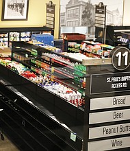 Aisles and food sections at the new store are named after significant landmarks in the East End community. Historic photos also adorn the walls. The Franklin Frozen Food section is named for Franklin Military Academy on North 37th Street in the East End.