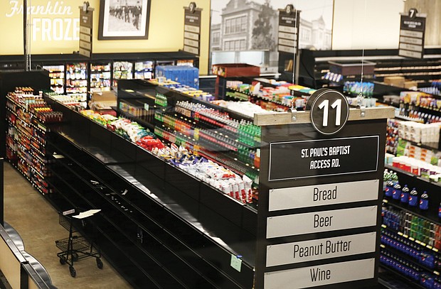 Aisles and food sections at the new store are named after significant landmarks in the East End community. Historic photos also adorn the walls. The Franklin Frozen Food section is named for Franklin Military Academy on North 37th Street in the East End.