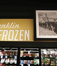 Aisles and food sections at the new store are named after significant landmarks in the East End community. Historic photos also adorn the walls. The Franklin Frozen Food section is named for Franklin Military Academy on North 37th Street in the East End.