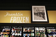 Aisles and food sections at the new store are named after significant landmarks in the East End community. Historic photos also adorn the walls. The Franklin Frozen Food section is named for Franklin Military Academy on North 37th Street in the East End.