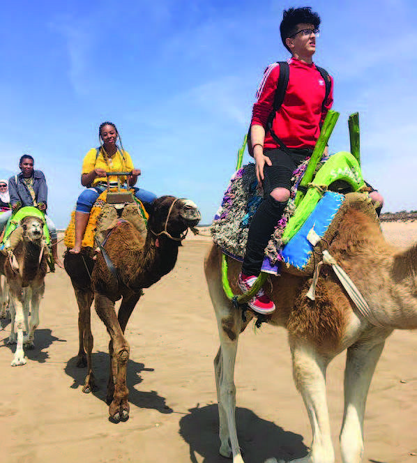 Nine Students from Lindblom Math and Science Academy recently returned from a spring break trip to Morocco. Photo Credit: Chicago Public Schools