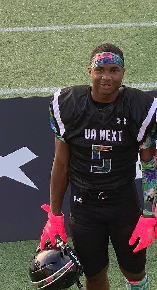 Jaylon McKenzie, a 14-year-old rising football star from Belleville, IL, was shot and killed on Saturday night.

CREDIT: Sukeena Gunner/Jaylon Mckenzie Rising Star