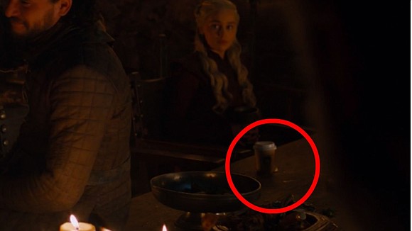 What's this? Oh, just a coffee cup. A coffee cup on a table in the great hall of Winterfell in …