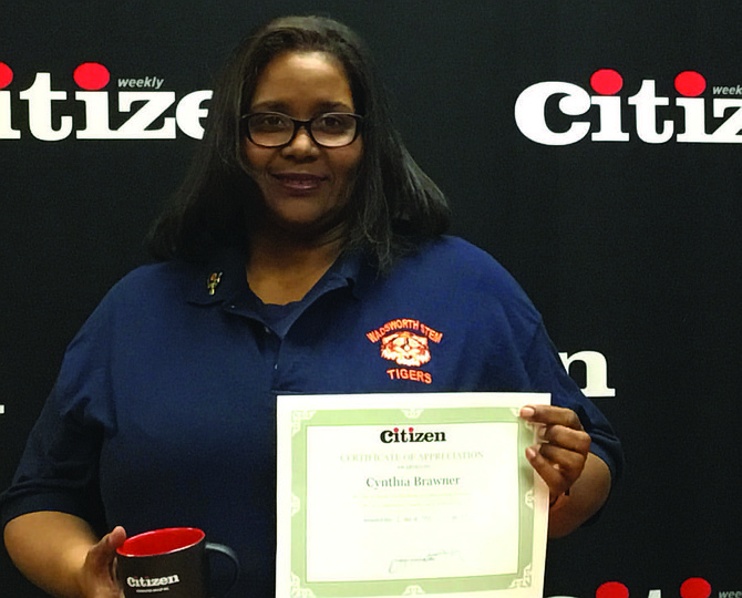 This week the Citizen celebrates Teacher Appreciation Week by honoring Cynthia Brawner, a third-grade teacher from James Wadsworth Elementary in Woodlawn. Photo Credit: Chicago Citizen Newspaper
