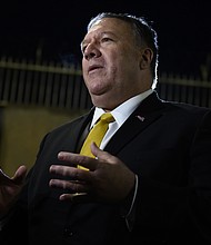 Secretary of State Mike Pompeo abruptly canceled a scheduled trip to Germany where he was planning to meet with Chancellor Angela Merkel "due to pressing issues," the State Department said.

Full credit: Andrew Caballero-Reynolds/AFP/Getty Images