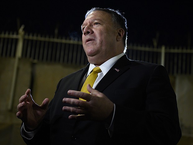 Secretary of State Mike Pompeo abruptly canceled a scheduled trip to Germany where he was planning to meet with Chancellor Angela Merkel "due to pressing issues," the State Department said.

Full credit: Andrew Caballero-Reynolds/AFP/Getty Images