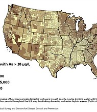Young adults free of diabetes and cardiovascular disease developed heart damage after only five years of exposure to low-to-moderate levels of arsenic commonly found in groundwater. This was the finding of a new study published in Circulation, a journal published by the American Heart Association.
