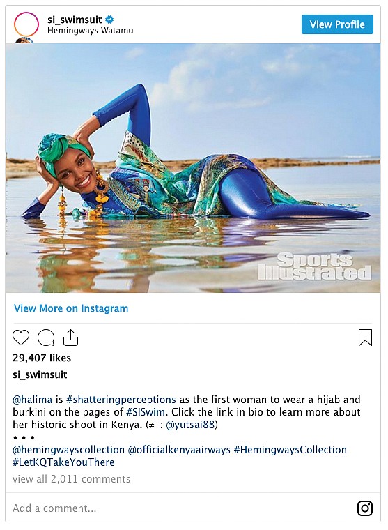 boom Mindst frygt Burkini to be featured in Sports Illustrated Swimsuit issue | Richmond Free  Press | Serving the African American Community in Richmond, VA