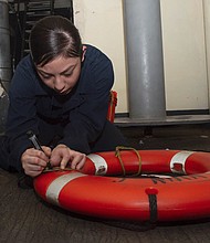 U.S. Navy Boatswain’s Mate Seaman Kassandra Lopez
