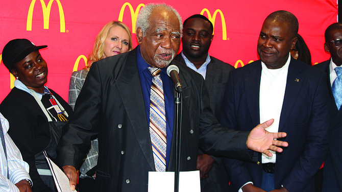 Congressman Danny Davis (pictured) recently gathered with McDonald’s executives and restaurant owners on the west side of Chicago to announce that McDonald’s is planning to hire 2,400 new employees this summer. Photo Credit: McDonald’s