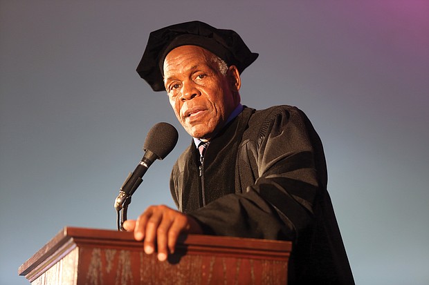 Award-winning actor and human rights advocate Danny Glover tells Virginia Union University graduates last Saturday to make their own “contributions to the cycle of history.”