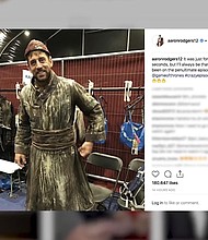 Being an extra in "Game of Thrones" didn't soften Aaron Rodgers' thoughts on the series' finale.