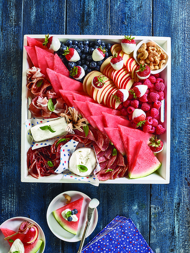 Patriotic Charcuterie Board