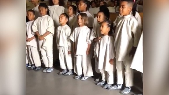 Kanye West's Sunday Services are becoming a family affair. Two of his children, daughter North and son Saint, popped up …