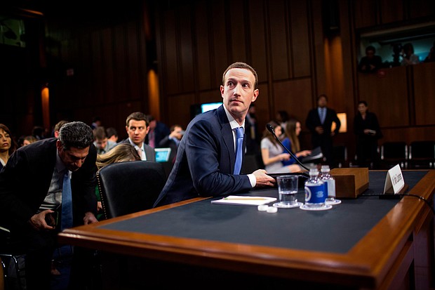 Facebook CEO Mark Zuckerberg appearing in court.