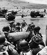 The D-Day allied invasion of Normandy began with paratroopers and soldiers coasting through the air on gliders in the darkness of the early morning hours. And a full moon lit the way.