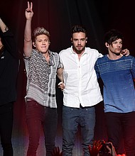 Harry Styles, Niall Horan, Liam Payne and Louis Tomlinson of One Direction perform onstage in 2015.