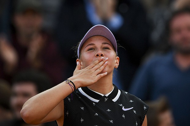 Simona Halep crushed a teen in her last French Open outing, but the defending champion was in turn humbled by teenager Amanda Anisimova in their rain-delayed quarterfinal.

CREDIT: Christophe Archambault/AFP/Getty Images