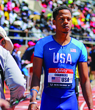 Marcus Chambers (pictured) is a professional track and field athlete from Tacoma, WA who’s preparing to compete for a spot in the 2020 Olympics. Photo Credit: Marcus Chambers