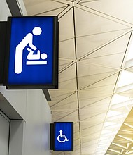From the trunk of a car to the lid of a piano, dads sometimes have to get creative when it's time to change their child's diaper without a changing station.