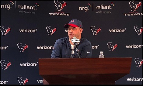 Texans head coach Bill O' Brien walked to the podium and looked out into a packed media work room full …