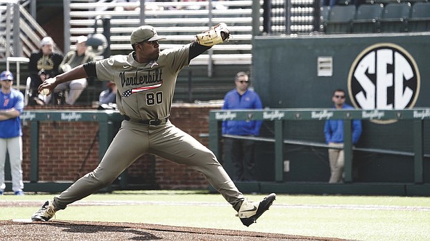 Kumar Rocker is the talk of college baseball as the NCAA World Series is set to begin in Omaha, Neb.
The Vanderbilt University freshman threw a no-hitter with 19 strikeouts in the Commodores’ 3-0 win over Duke University on June 8 in the NCAA Super Regional in Nashville.