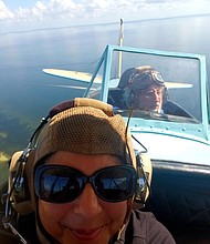 Lisa and Ted on Bi-Plane Tour