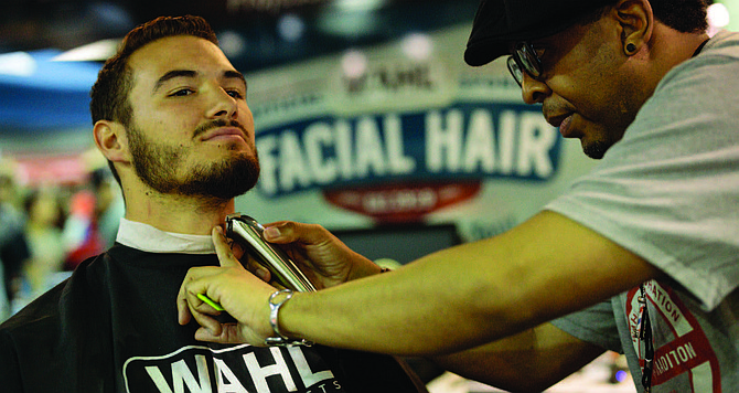 Wahl hosted Mitchell Trubisky at its mobile barbershop during the Bears100 Celebration Weekend June 8, 2019. Trubisky’s beard trim kicked-off Wahl’s annual “Facial Hair Friendly Cities Tour.”