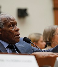 Actor and UNICEF Goodwill Ambassador Danny Glover speaks during Wednesday’s House Judiciary subcommittee hearing on reparations for slavery on Capitol Hill in Washington.