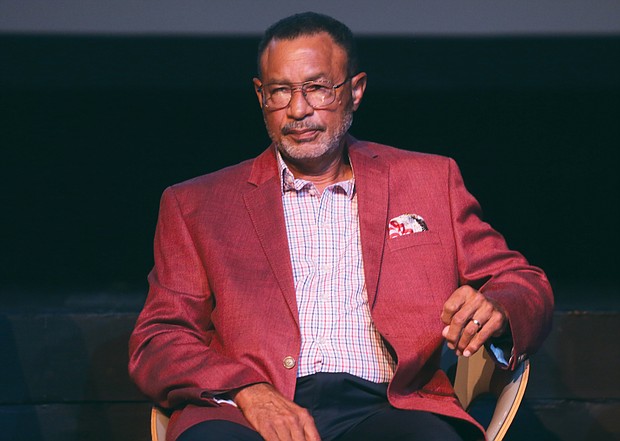 Johnnie Ashe, brother of Arthur Ashe, discusses the path forward for the Richmond community at the Arthur Ashe Social Justice Forum last Thursday at the Virginia Museum of Fine Arts.