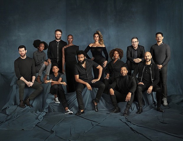 Check out the voice talent from Disney’s “The Lion King” together for the first time in a new cast photo. Pictured are Billy Eichner (Timon), Shahadi Wright Joseph (Young Nala), JD McCrary (Young Simba), Seth Rogen (Pumbaa), Florence Kasumba (Shenzi), Donald Glover (Simba), Beyoncé Knowles-Carter (Nala), Alfre Woodard (Sarabi), Chiwetel Ejiofor (Scar), John Oliver (Zazu), Keegan-Michael Key (Kamari) and Eric André (Azizi).