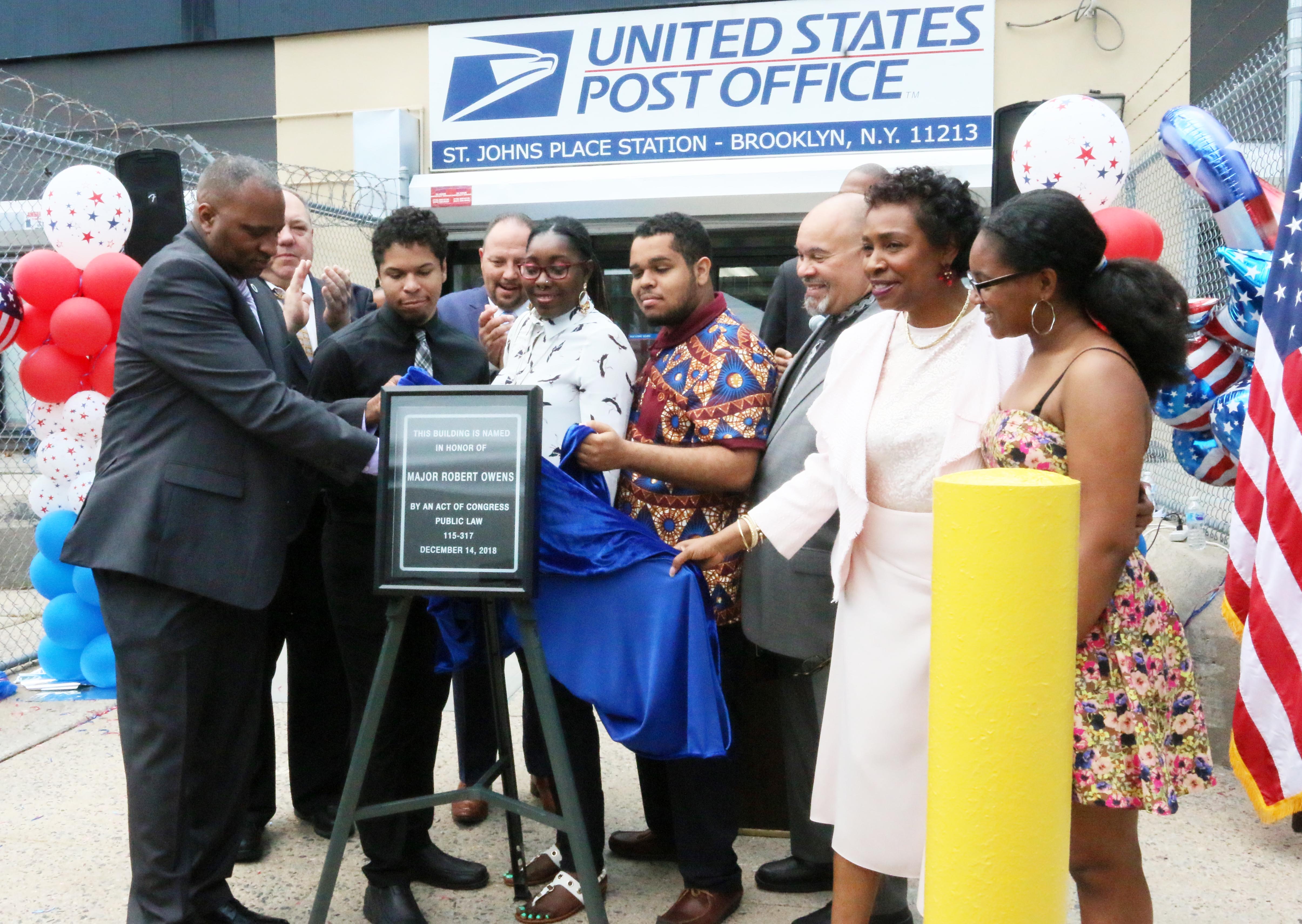 Dedication and renaming of U.S. post office after Major Robert Odell