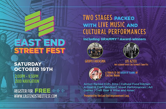 The East End Improvement Corporation (501c3) proudly announces the 2019 East End Street Fest, taking place on Saturday, October 19 …