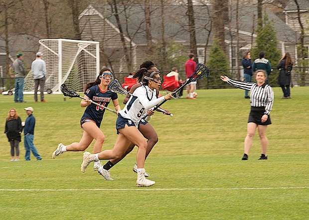 Kyndall Diamond on the lacrosse field