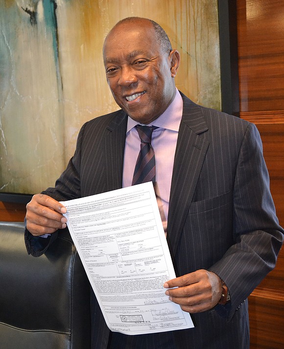 Mayor Sylvester Turner filed his paperwork today to appear on the ballot for a second term in the November 5 …