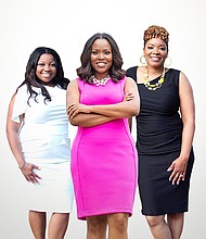 CEO Leadership & Training Academy Co-founders Mya Carroll, Dr. Toscha Dickerson and Shanell Foster