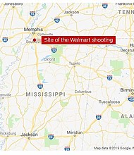 The gunfire broke out Tuesday morning at a store in Southaven, the third largest city in Mississippi.