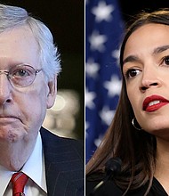 Mitch McConnell Alexandria Ocasio-Cortez SPLIT

**CREDIT: Win McNamee/Alex Wroblewski/Getty Images**