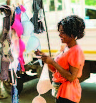 Free The Girls provides survivors with initial bra inventories at no cost, along with free financial planning, budgeting, inventory management and other critical support services to assist the women as they start their businesses.