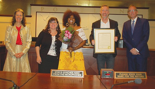 “There are few people I would call a hero. You’re a hero,” remarked Mayor Ted Wheeler before declaring July 31 ... “There are few people I would call a hero. You’re a hero,” remarked Mayor Ted Wheeler before declaring July 31 ...