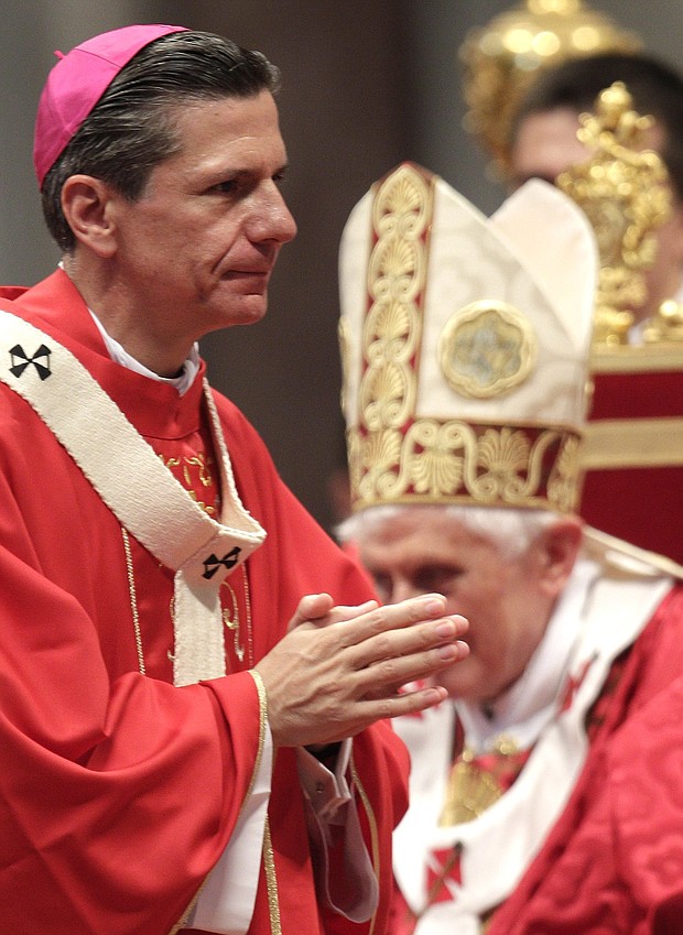 Gustavo Garcia-Siller, Archbishop of San Antonio, at the Vatican in 2011. The church leader has become likely the first Catholic bishop in the United States to publicly accuse Trump of racism.