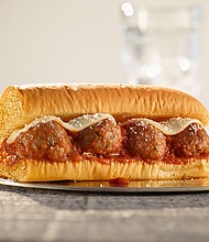 The Beyond Meatball Marinara sub is made with Beyond Meat's plant-based protein.