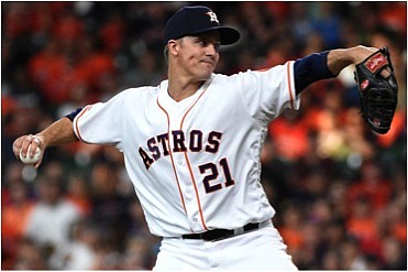 RHP Zack Greinke made his Astros’ debut in front of the largest crowd in attendance for a game this year …