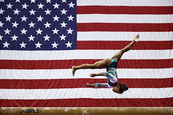 Simone Biles made history more than once this weekend during the US Gymnastics Championships in Kansas City, Missouri.