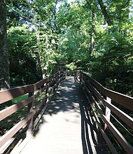 Ramp to the Pumphouse, a part of the James River Park System