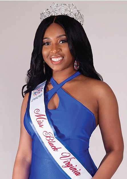 The 2020 Miss Black Virginia crown goes to Gabrielle E. Wilks.