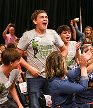 3 Sons Foods, LLC, Diablo Verde Sauce - George (11), Luke (14) and Ayden (16) celebrate their win