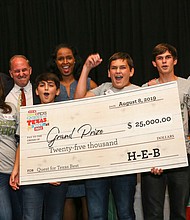 3 Sons Foods, LLC, Diablo Verde Sauce - George (11), Luke (14) and Ayden (16) celebrate their win